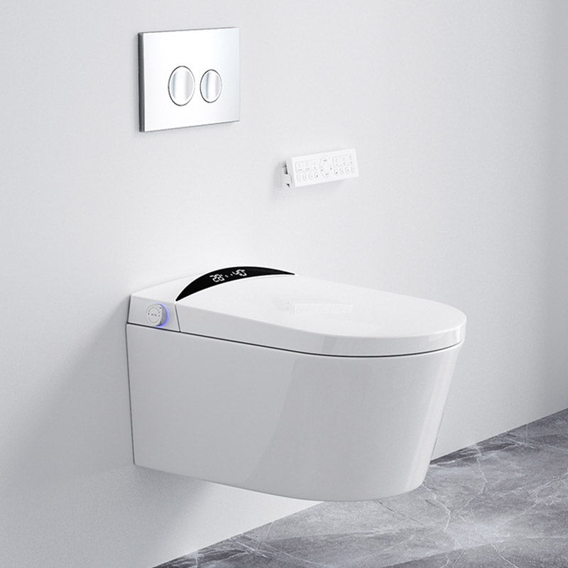 Contemporary 1-Piece Toilet Bowl In-Wall Urine Toilet with Slow Close Seat for Washroom Manual Lid (Standard) Toilet with High Tanker Clearhalo 'Bathroom Remodel & Bathroom Fixtures' 'Home Improvement' 'home_improvement' 'home_improvement_toilets' 'Toilets & Bidets' 'Toilets' 6624068