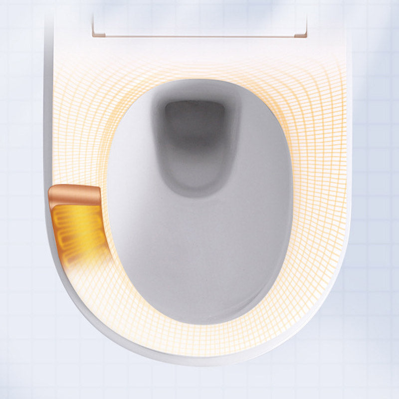 Contemporary 1-Piece Toilet Bowl In-Wall Urine Toilet with Slow Close Seat for Washroom Clearhalo 'Bathroom Remodel & Bathroom Fixtures' 'Home Improvement' 'home_improvement' 'home_improvement_toilets' 'Toilets & Bidets' 'Toilets' 6624075