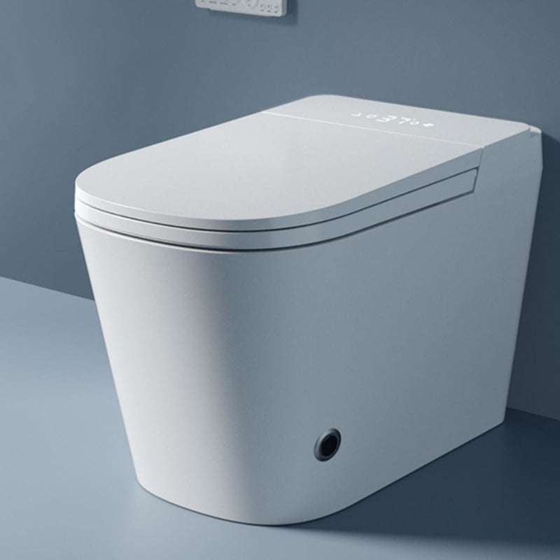 Modern One Piece Toilet Bowl Floor Mounted Urine Toilet with Concealed Tank for Bathroom Foot Touch Flush (Standard Configuration) 12" Clearhalo 'Bathroom Remodel & Bathroom Fixtures' 'Home Improvement' 'home_improvement' 'home_improvement_toilets' 'Toilets & Bidets' 'Toilets' 6624110