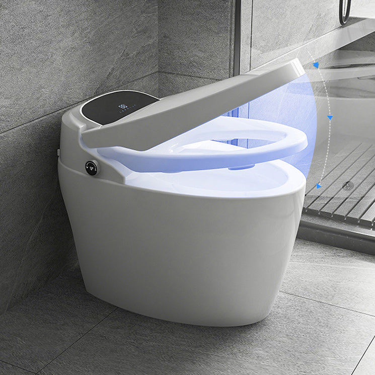 White Elongated Floor Standing Bidet Home Heated Seat All-in-One Bidet Clearhalo 'Bathroom Remodel & Bathroom Fixtures' 'Bidets' 'Home Improvement' 'home_improvement' 'home_improvement_bidets' 'Toilets & Bidets' 6624506