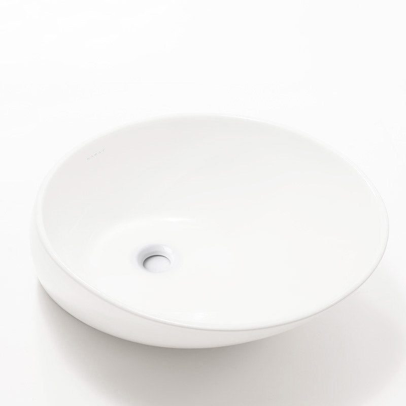 Modern Vessel Bathroom Sink Porcelain Oval with Faucet Vessel Sink Clearhalo 'Bathroom Remodel & Bathroom Fixtures' 'Bathroom Sinks & Faucet Components' 'Bathroom Sinks' 'bathroom_sink' 'Home Improvement' 'home_improvement' 'home_improvement_bathroom_sink' 6627617