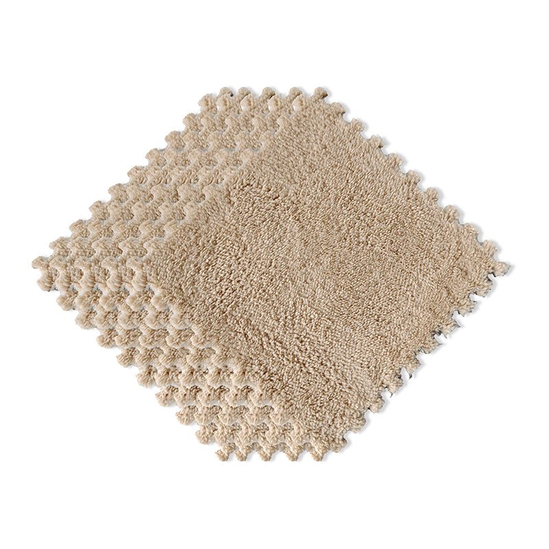 Basic Carpet Tile Level Loop Interlocking Carpet Floor Tile for Bedroom Light Brown Clearhalo 'Carpet Tiles & Carpet Squares' 'carpet_tiles_carpet_squares' 'Flooring 'Home Improvement' 'home_improvement' 'home_improvement_carpet_tiles_carpet_squares' Walls and Ceiling' 6628116