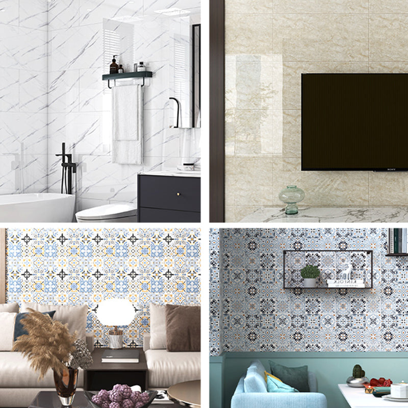 Bathroom Mosaic Tile Marble Print Peel and Stick Backsplash Tile Clearhalo 'Flooring 'Home Improvement' 'home_improvement' 'home_improvement_peel_stick_blacksplash' 'Peel & Stick Backsplash Tile' 'peel_stick_blacksplash' 'Walls & Ceilings' Walls and Ceiling' 6628280