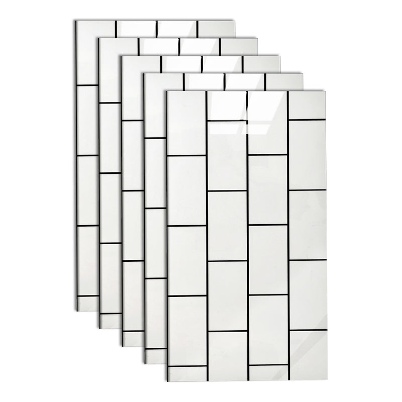 Bathroom Mosaic Tile Marble Print Peel and Stick Backsplash Tile Off-White Clearhalo 'Flooring 'Home Improvement' 'home_improvement' 'home_improvement_peel_stick_blacksplash' 'Peel & Stick Backsplash Tile' 'peel_stick_blacksplash' 'Walls & Ceilings' Walls and Ceiling' 6628293