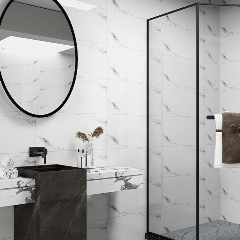 Bathroom Mosaic Tile Marble Print Peel and Stick Backsplash Tile Clearhalo 'Flooring 'Home Improvement' 'home_improvement' 'home_improvement_peel_stick_blacksplash' 'Peel & Stick Backsplash Tile' 'peel_stick_blacksplash' 'Walls & Ceilings' Walls and Ceiling' 6628297