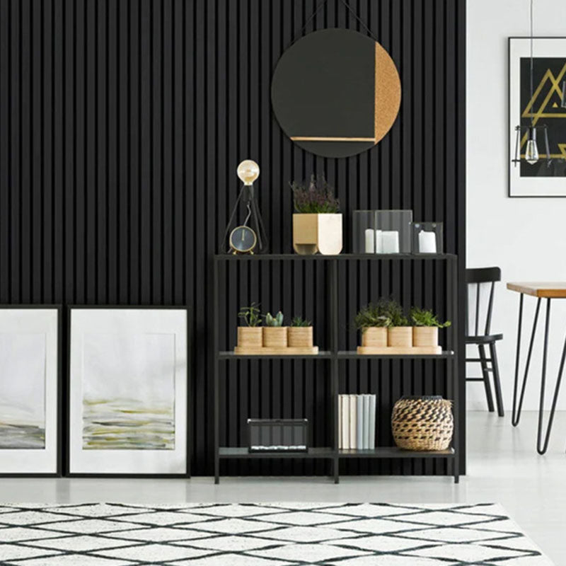Modern Wooden Wall Paneling Glue Down Waterproof Living Room Wall Panel Black 10-Piece Set Clearhalo 'Flooring 'Home Improvement' 'home_improvement' 'home_improvement_wall_paneling' 'Wall Paneling' 'wall_paneling' 'Walls & Ceilings' Walls and Ceiling' 6628413
