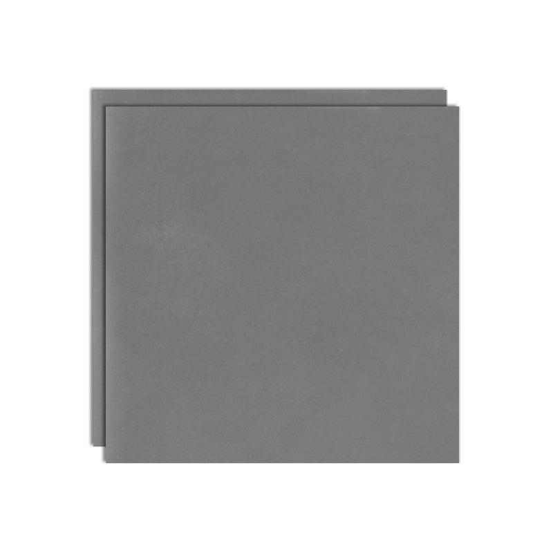 Rectangular Ceramic Matte Singular Tile No Pattern Bathroom Floor Dark Gray 31"L x 31"W x 0.4"H Clearhalo 'Floor Tiles & Wall Tiles' 'floor_tiles_wall_tiles' 'Flooring 'Home Improvement' 'home_improvement' 'home_improvement_floor_tiles_wall_tiles' Walls and Ceiling' 6628563