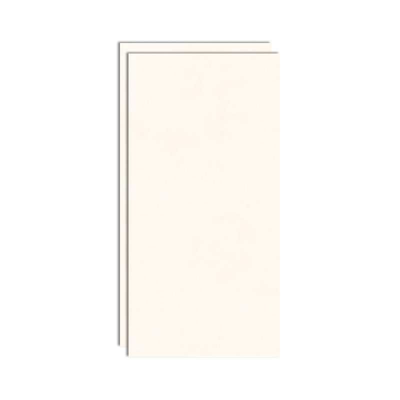 Rectangular Ceramic Matte Singular Tile No Pattern Bathroom Floor Cream 24"L x 47"W x 0.4"H Clearhalo 'Floor Tiles & Wall Tiles' 'floor_tiles_wall_tiles' 'Flooring 'Home Improvement' 'home_improvement' 'home_improvement_floor_tiles_wall_tiles' Walls and Ceiling' 6628576