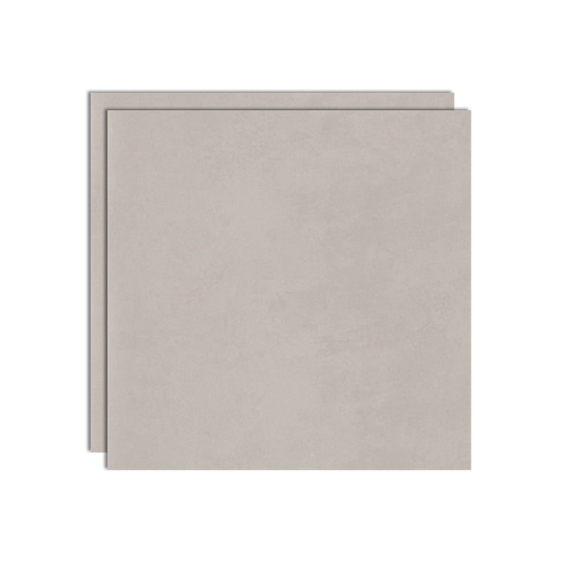 Rectangular Ceramic Matte Singular Tile No Pattern Bathroom Floor Light Heather Gray 31"L x 31"W x 0.4"H Clearhalo 'Floor Tiles & Wall Tiles' 'floor_tiles_wall_tiles' 'Flooring 'Home Improvement' 'home_improvement' 'home_improvement_floor_tiles_wall_tiles' Walls and Ceiling' 6628589