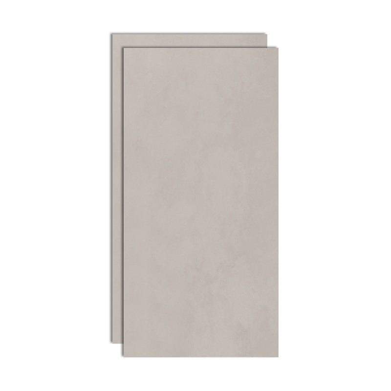 Rectangular Ceramic Matte Singular Tile No Pattern Bathroom Floor Light Heather Gray 24"L x 47"W x 0.4"H Clearhalo 'Floor Tiles & Wall Tiles' 'floor_tiles_wall_tiles' 'Flooring 'Home Improvement' 'home_improvement' 'home_improvement_floor_tiles_wall_tiles' Walls and Ceiling' 6628590