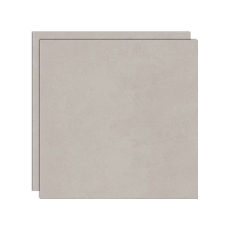 Rectangular Ceramic Matte Singular Tile No Pattern Bathroom Floor Smoke Gray 31"L x 31"W x 0.4"H Clearhalo 'Floor Tiles & Wall Tiles' 'floor_tiles_wall_tiles' 'Flooring 'Home Improvement' 'home_improvement' 'home_improvement_floor_tiles_wall_tiles' Walls and Ceiling' 6628591