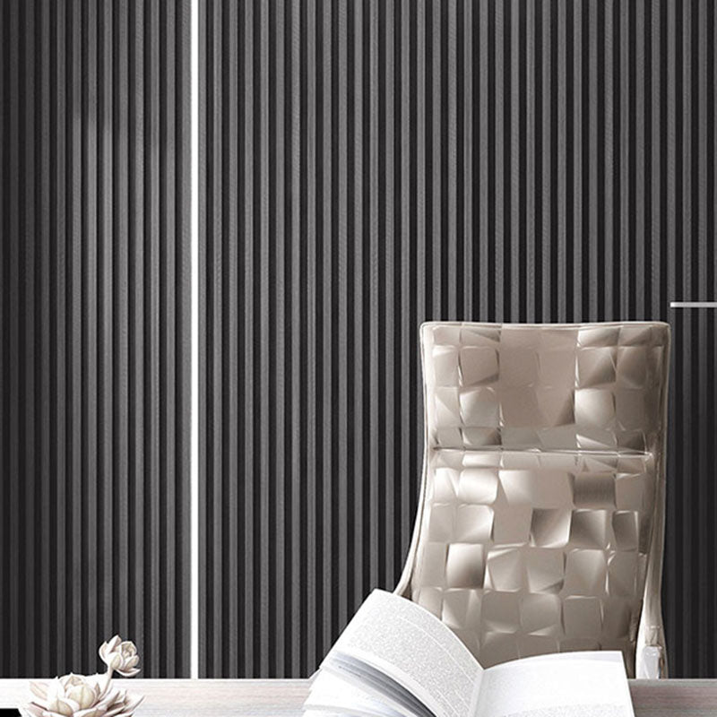 Wall Paneling Solid Wood Glue Down Waterproof Living Room Wall Panel Matte Black 10-Piece Set Clearhalo 'Flooring 'Home Improvement' 'home_improvement' 'home_improvement_wall_paneling' 'Wall Paneling' 'wall_paneling' 'Walls & Ceilings' Walls and Ceiling' 6628961