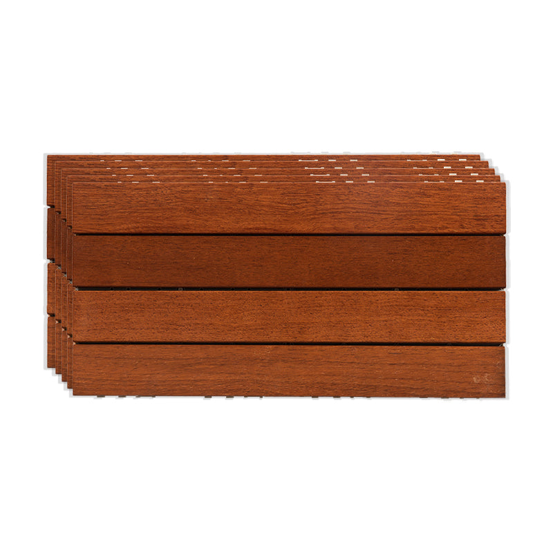 Interlocking Deck Tiles Wood Deck Flooring Tiles for Outdoor Patio 23.6"L x 11.8"W Teak Clearhalo 'Home Improvement' 'home_improvement' 'home_improvement_outdoor_deck_tiles_planks' 'Outdoor Deck Tiles & Planks' 'Outdoor Flooring & Tile' 'Outdoor Remodel' 'outdoor_deck_tiles_planks' 6631909