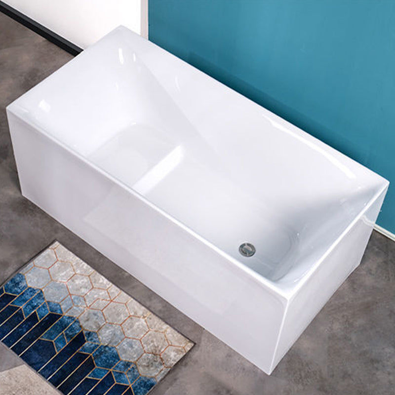 Soaking Freestanding Bath Tub Modern Style Acrylic Bathroom Bathtub With Seat Clearhalo 'Bathroom Remodel & Bathroom Fixtures' 'Bathtubs' 'Home Improvement' 'home_improvement' 'home_improvement_bathtubs' 'Showers & Bathtubs' 6639668