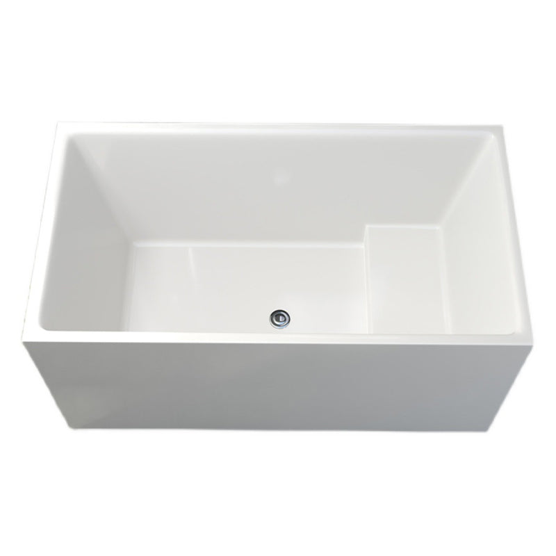 Modern Soaking Freestanding Bath Tub Acrylic Bathroom Bathtub in White With Seat Clearhalo 'Bathroom Remodel & Bathroom Fixtures' 'Bathtubs' 'Home Improvement' 'home_improvement' 'home_improvement_bathtubs' 'Showers & Bathtubs' 6639727