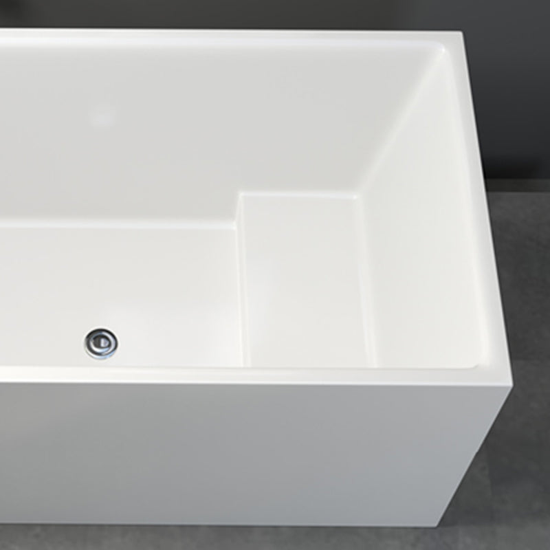 Modern Soaking Freestanding Bath Tub Acrylic Bathroom Bathtub in White Clearhalo 'Bathroom Remodel & Bathroom Fixtures' 'Bathtubs' 'Home Improvement' 'home_improvement' 'home_improvement_bathtubs' 'Showers & Bathtubs' 6639734