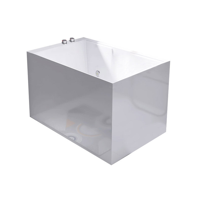 Modern Style Alcove Bath Tub Acrylic Rectangular Bathroom Bathtub in White Massage Tub Clearhalo 'Bathroom Remodel & Bathroom Fixtures' 'Bathtubs' 'Home Improvement' 'home_improvement' 'home_improvement_bathtubs' 'Showers & Bathtubs' 6639918