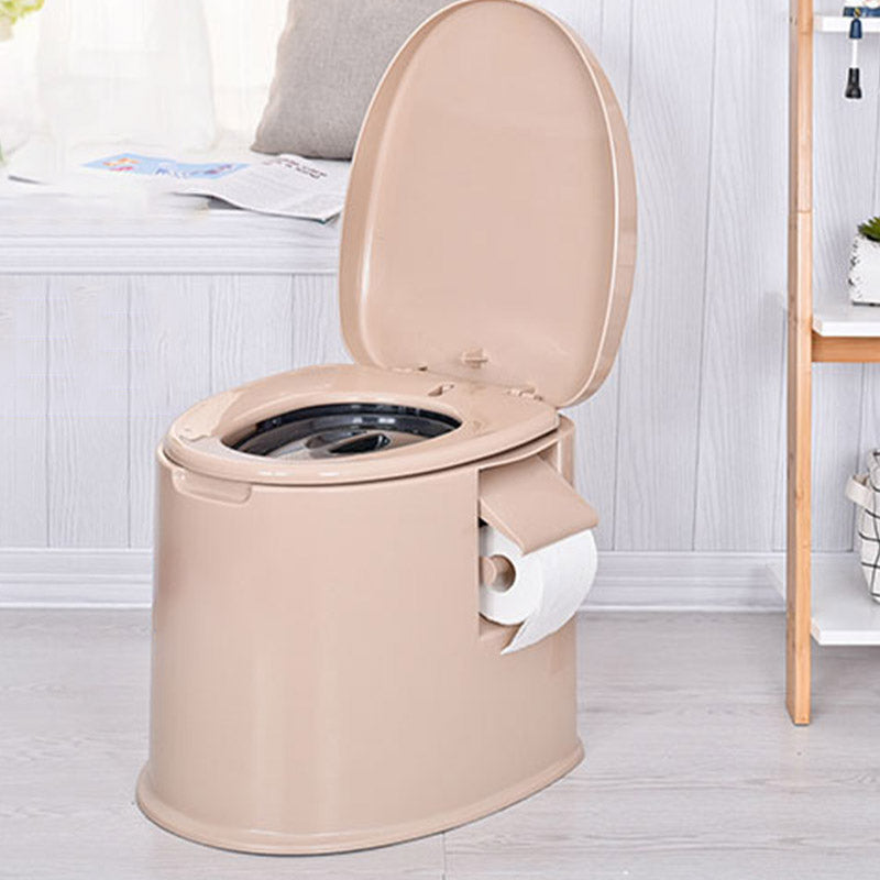 Modern Plastic Toilet Floor Mounted Toilet Bowl with Slow Close Seat for Washroom Clearhalo 'Bathroom Remodel & Bathroom Fixtures' 'Home Improvement' 'home_improvement' 'home_improvement_toilets' 'Toilets & Bidets' 'Toilets' 6639983