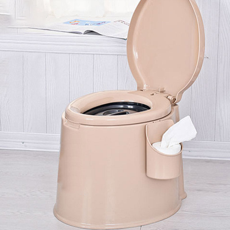 Modern Plastic Toilet Floor Mounted Toilet Bowl with Slow Close Seat for Washroom Clearhalo 'Bathroom Remodel & Bathroom Fixtures' 'Home Improvement' 'home_improvement' 'home_improvement_toilets' 'Toilets & Bidets' 'Toilets' 6639985