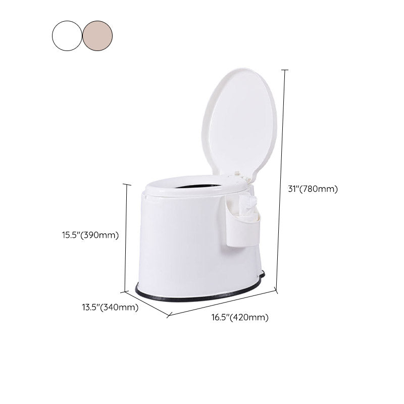 Modern Plastic Toilet Floor Mounted Toilet Bowl with Slow Close Seat for Washroom Clearhalo 'Bathroom Remodel & Bathroom Fixtures' 'Home Improvement' 'home_improvement' 'home_improvement_toilets' 'Toilets & Bidets' 'Toilets' 6640001
