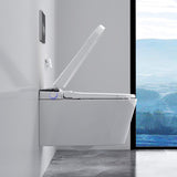 Contemporary 1-Piece Toilet Wall-mount Urine Toilet with Slow Close Seat for Washroom Clearhalo 'Bathroom Remodel & Bathroom Fixtures' 'Home Improvement' 'home_improvement' 'home_improvement_toilets' 'Toilets & Bidets' 'Toilets' 6640026