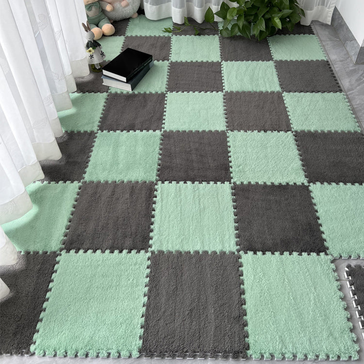 Indoor Carpet Tile Level Loop Carpet Floor Tile for Living Room Gray-Green Clearhalo 'Carpet Tiles & Carpet Squares' 'carpet_tiles_carpet_squares' 'Flooring 'Home Improvement' 'home_improvement' 'home_improvement_carpet_tiles_carpet_squares' Walls and Ceiling' 6642988