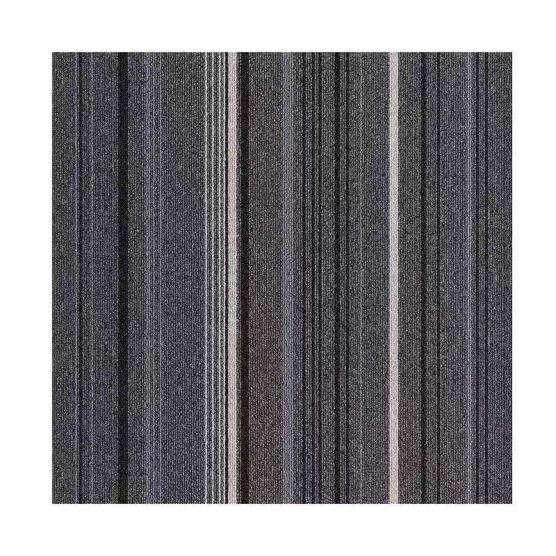 Dark Color Level Loop Carpet Tile Non-Skid Self Adhesive Indoor Office Carpet Tiles Black-Gray 1'8" x 1'8" Clearhalo 'Carpet Tiles & Carpet Squares' 'carpet_tiles_carpet_squares' 'Flooring 'Home Improvement' 'home_improvement' 'home_improvement_carpet_tiles_carpet_squares' Walls and Ceiling' 6643135