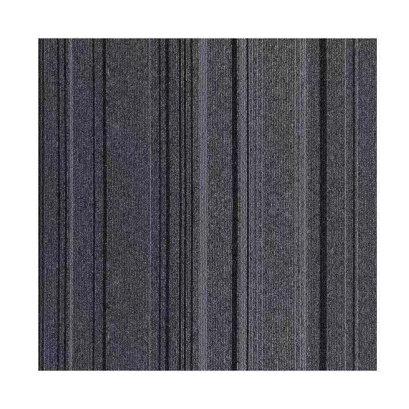 Dark Color Level Loop Carpet Tile Non-Skid Self Adhesive Indoor Office Carpet Tiles Dark Gray 1'8" x 1'8" Clearhalo 'Carpet Tiles & Carpet Squares' 'carpet_tiles_carpet_squares' 'Flooring 'Home Improvement' 'home_improvement' 'home_improvement_carpet_tiles_carpet_squares' Walls and Ceiling' 6643136