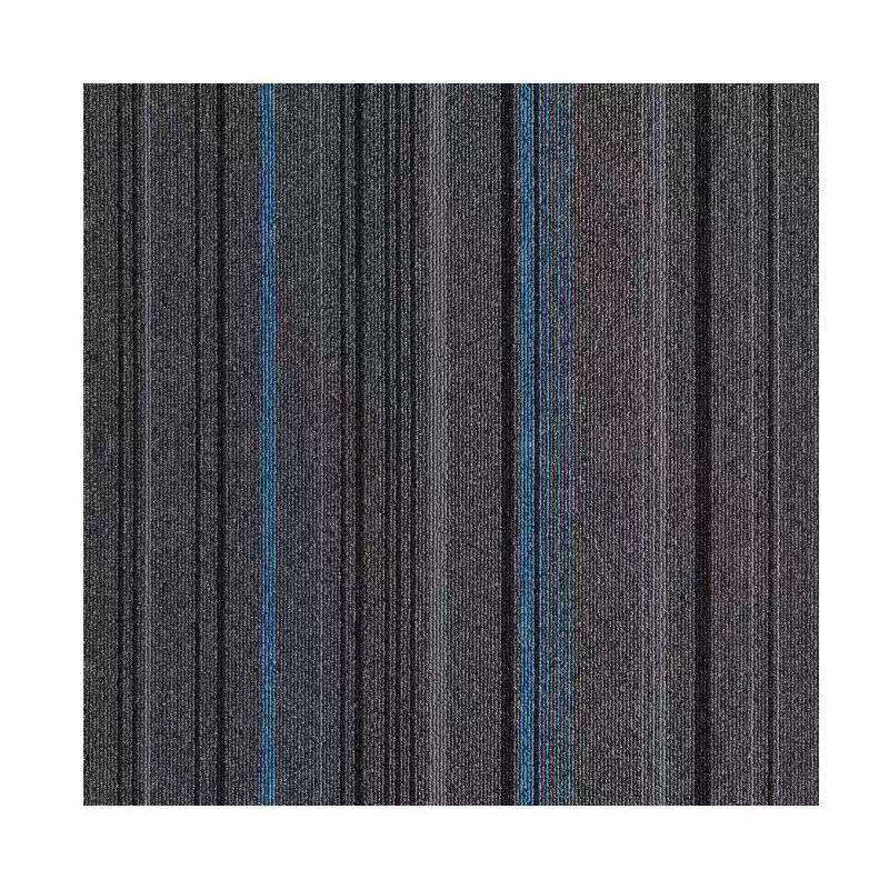 Dark Color Level Loop Carpet Tile Non-Skid Self Adhesive Indoor Office Carpet Tiles Blue-Black 1'8" x 1'8" Clearhalo 'Carpet Tiles & Carpet Squares' 'carpet_tiles_carpet_squares' 'Flooring 'Home Improvement' 'home_improvement' 'home_improvement_carpet_tiles_carpet_squares' Walls and Ceiling' 6643149