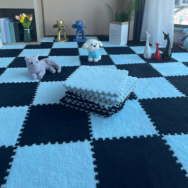 Modern Carpet Floor Tile Level Loop Interlocking Non-Skid Carpet Tiles Sky Blue Clearhalo 'Carpet Tiles & Carpet Squares' 'carpet_tiles_carpet_squares' 'Flooring 'Home Improvement' 'home_improvement' 'home_improvement_carpet_tiles_carpet_squares' Walls and Ceiling' 6643378