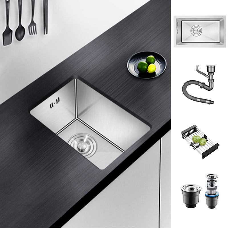 Modern Style Kitchen Sink Undermount Noise-cancelling Design Kitchen Sink Sink Only None Clearhalo 'Home Improvement' 'home_improvement' 'home_improvement_kitchen_sinks' 'Kitchen Remodel & Kitchen Fixtures' 'Kitchen Sinks & Faucet Components' 'Kitchen Sinks' 'kitchen_sinks' 6643822