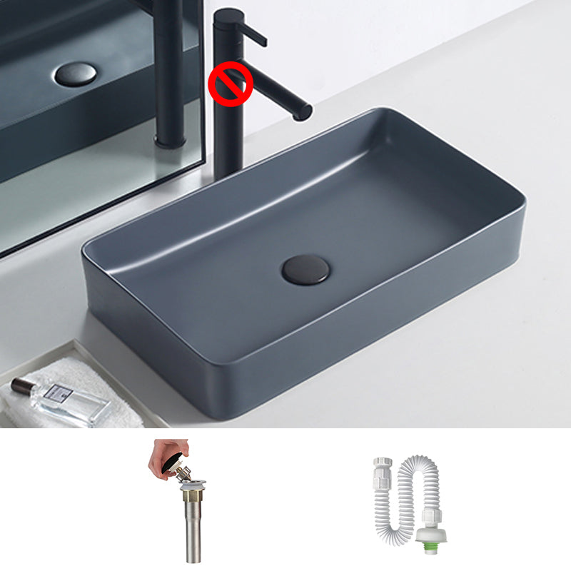 Rectangular Trough Bathroom Sink Modern Trough Bathroom Sink 20"L x 14"W x 4"H Grey Sink Clearhalo 'Bathroom Remodel & Bathroom Fixtures' 'Bathroom Sinks & Faucet Components' 'Bathroom Sinks' 'bathroom_sink' 'Home Improvement' 'home_improvement' 'home_improvement_bathroom_sink' 6643981