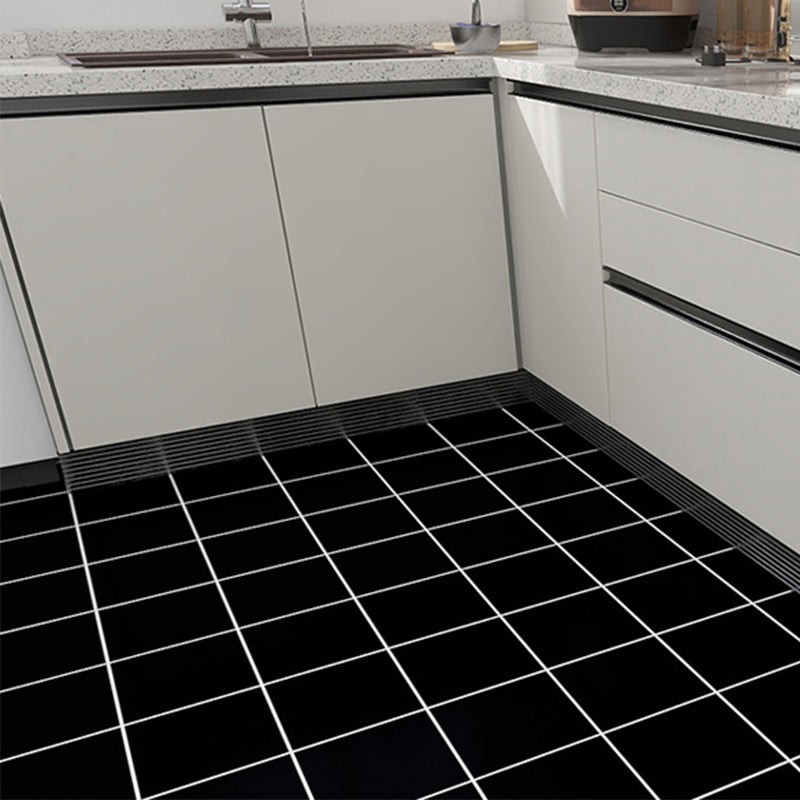 Modern PVC Flooring Peel and Stick Geometric Printed Vinyl Floor Planks Black Clearhalo 'Flooring 'Home Improvement' 'home_improvement' 'home_improvement_vinyl_flooring' 'Vinyl Flooring' 'vinyl_flooring' Walls and Ceiling' 6644291