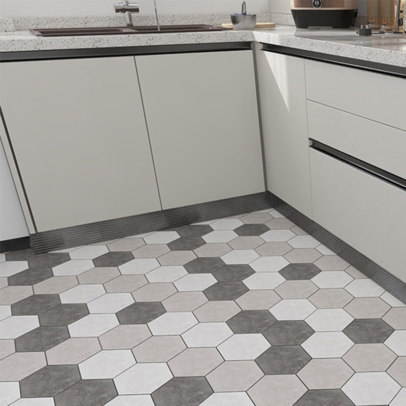 Modern PVC Flooring Peel and Stick Geometric Printed Vinyl Floor Planks Gray-White Clearhalo 'Flooring 'Home Improvement' 'home_improvement' 'home_improvement_vinyl_flooring' 'Vinyl Flooring' 'vinyl_flooring' Walls and Ceiling' 6644304
