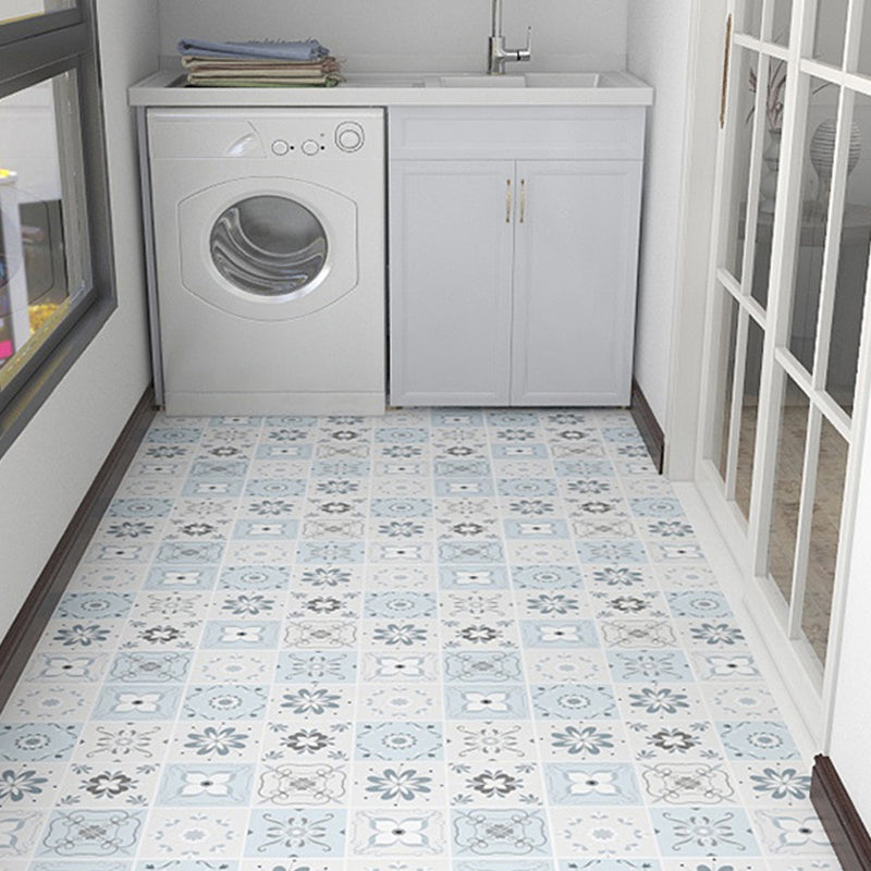 Modern Vinyl Flooring Geometric Print Peel and Stick PVC Flooring Light Blue Clearhalo 'Flooring 'Home Improvement' 'home_improvement' 'home_improvement_vinyl_flooring' 'Vinyl Flooring' 'vinyl_flooring' Walls and Ceiling' 6644362