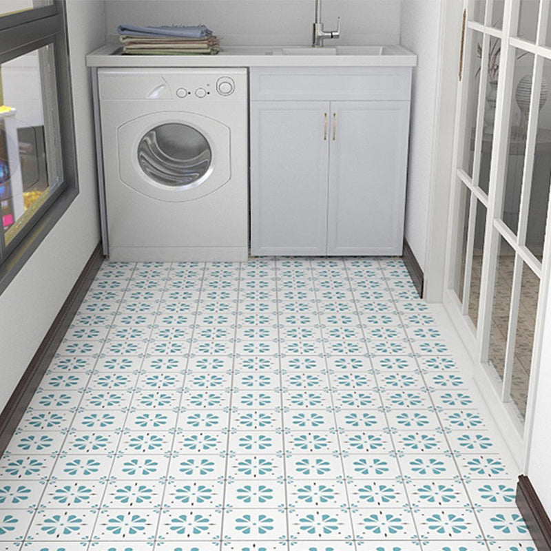 Modern Vinyl Flooring Geometric Print Peel and Stick PVC Flooring Light Green Clearhalo 'Flooring 'Home Improvement' 'home_improvement' 'home_improvement_vinyl_flooring' 'Vinyl Flooring' 'vinyl_flooring' Walls and Ceiling' 6644364