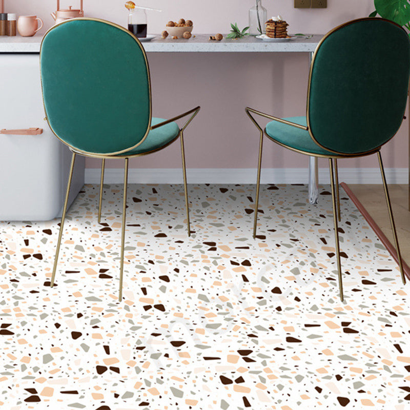 Multi-Tonal Style Vinyl Flooring Peel and Stick Vinyl Flooring White-Green-Yellow 20-Piece Set Clearhalo 'Flooring 'Home Improvement' 'home_improvement' 'home_improvement_vinyl_flooring' 'Vinyl Flooring' 'vinyl_flooring' Walls and Ceiling' 6644429