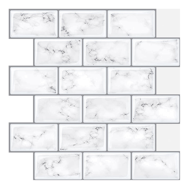 Plain Peel & Stick Tile Scratch Resistant Plastic Peel and Stick Subway Tile for Shower Ivory Clearhalo 'Flooring 'Home Improvement' 'home_improvement' 'home_improvement_peel_stick_blacksplash' 'Peel & Stick Backsplash Tile' 'peel_stick_blacksplash' 'Walls & Ceilings' Walls and Ceiling' 6644601