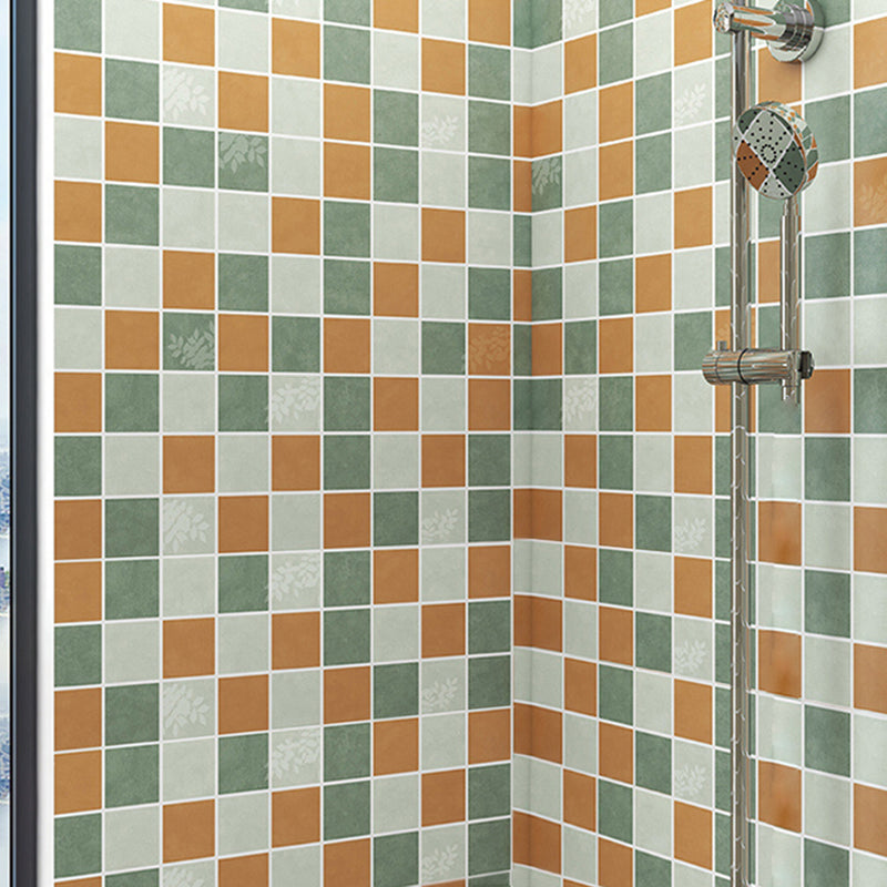 Modern Backsplash Wallpaper Peel and Stick Mosaic Tile for Bathroom Orange Clearhalo 'Flooring 'Home Improvement' 'home_improvement' 'home_improvement_peel_stick_blacksplash' 'Peel & Stick Backsplash Tile' 'peel_stick_blacksplash' 'Walls & Ceilings' Walls and Ceiling' 6644669