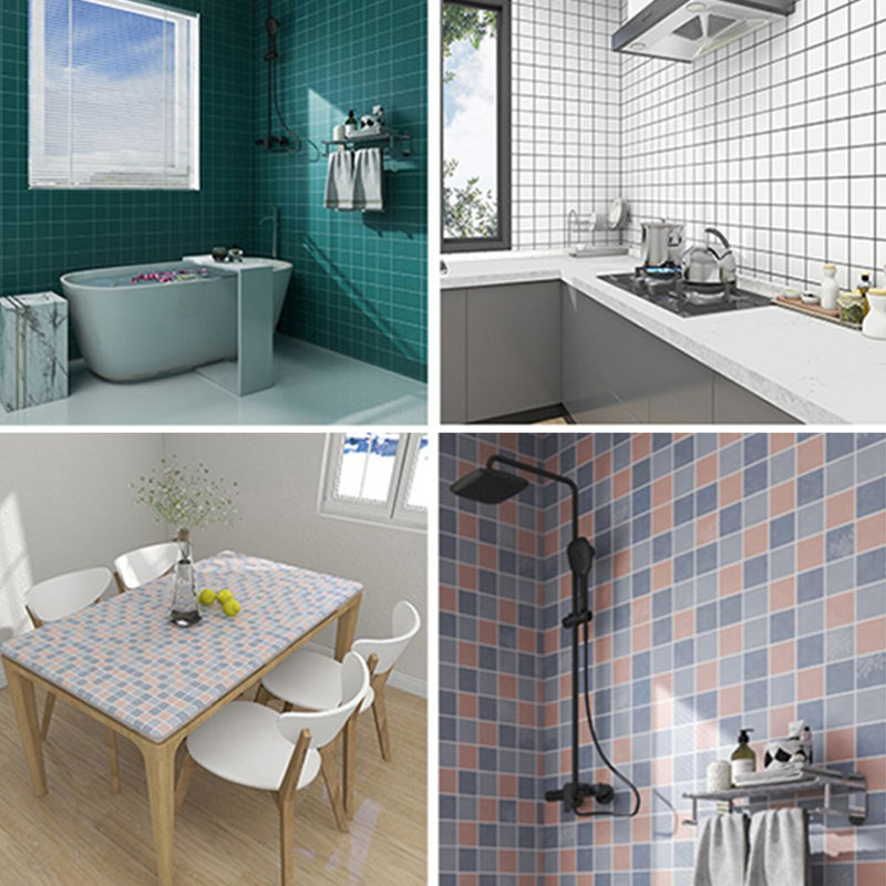 Modern Backsplash Wallpaper Peel and Stick Mosaic Tile for Bathroom Clearhalo 'Flooring 'Home Improvement' 'home_improvement' 'home_improvement_peel_stick_blacksplash' 'Peel & Stick Backsplash Tile' 'peel_stick_blacksplash' 'Walls & Ceilings' Walls and Ceiling' 6644680