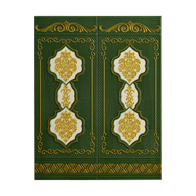 3D Embossed Wall Paneling Glam Style Waterproof Wall Paneling for Living Room Green Clearhalo 'Flooring 'Home Improvement' 'home_improvement' 'home_improvement_wall_paneling' 'Wall Paneling' 'wall_paneling' 'Walls & Ceilings' Walls and Ceiling' 6644752