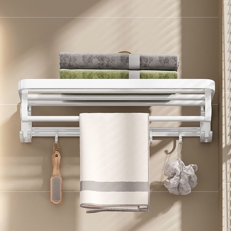 White Bathroom Accessory Set Contemporary Aluminum Bathroom Accessory Kit with Towel Bar Clearhalo 'Bathroom Hardware Sets' 'Bathroom Hardware' 'Bathroom Remodel & Bathroom Fixtures' 'bathroom_hardware_sets' 'Home Improvement' 'home_improvement' 'home_improvement_bathroom_hardware_sets' 6648977