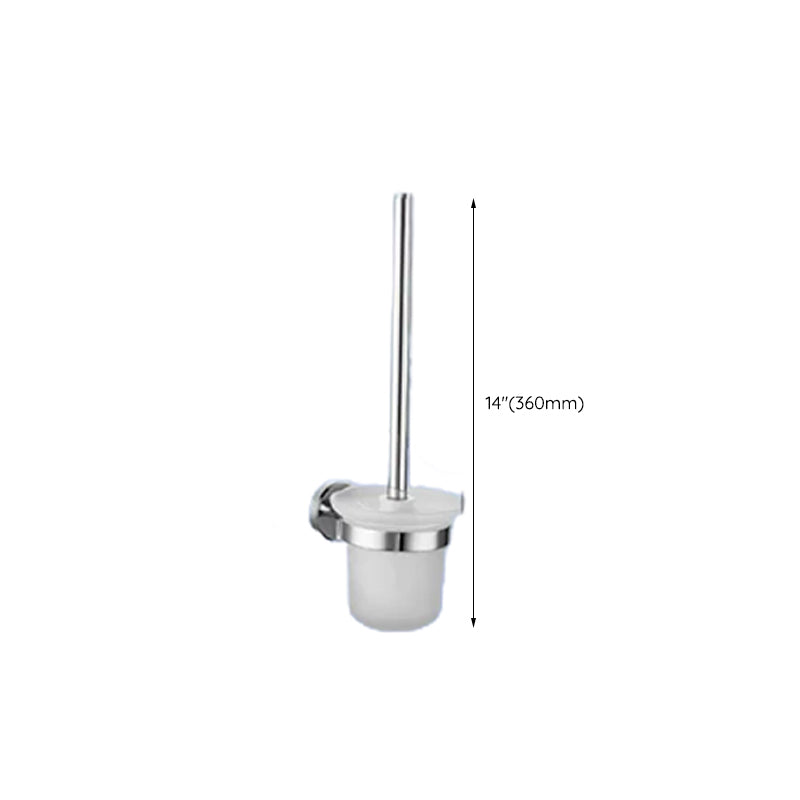 Contemporary Bathroom Accessory Set in Aluminum with Towel Bar/Bath Shelf Clearhalo 'Bathroom Hardware Sets' 'Bathroom Hardware' 'Bathroom Remodel & Bathroom Fixtures' 'bathroom_hardware_sets' 'Home Improvement' 'home_improvement' 'home_improvement_bathroom_hardware_sets' 6649153