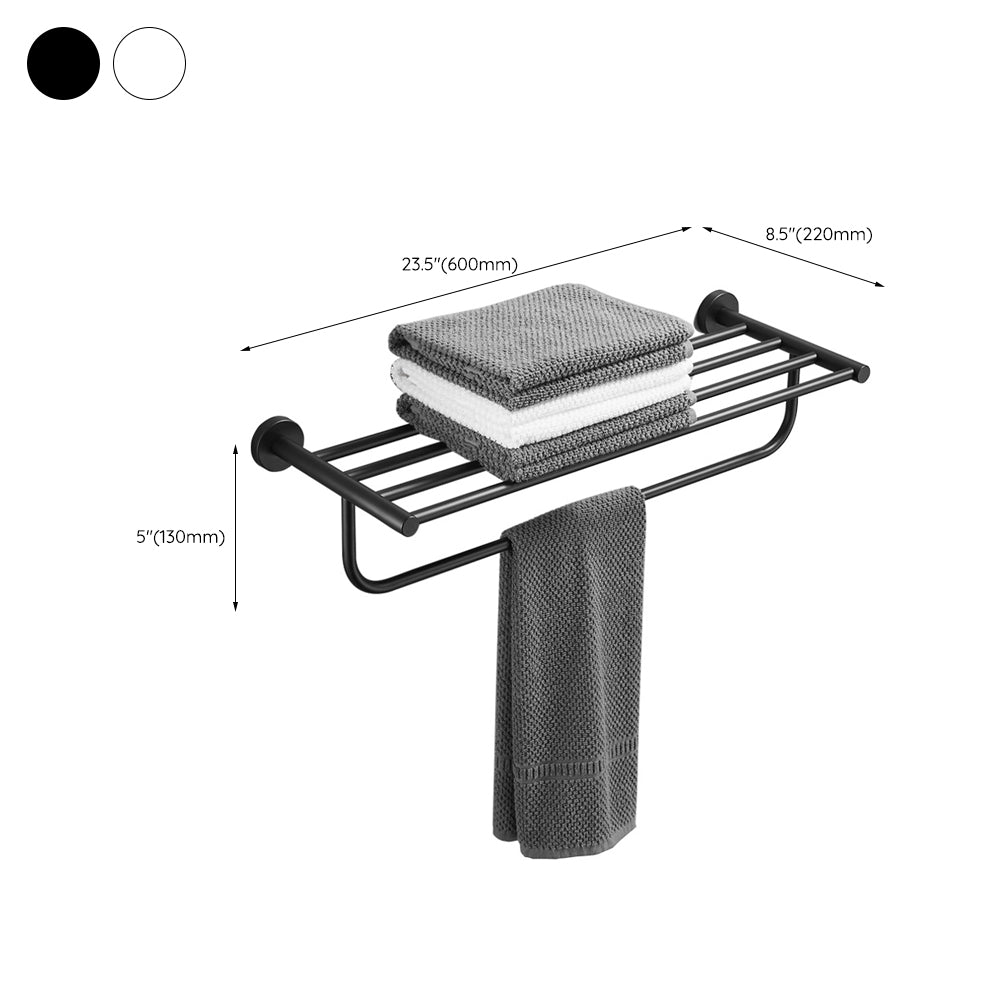 Traditional Stainless Steel Bath Hardware Set Bathroom Accessory Kit Clearhalo 'Bathroom Hardware Sets' 'Bathroom Hardware' 'Bathroom Remodel & Bathroom Fixtures' 'bathroom_hardware_sets' 'Home Improvement' 'home_improvement' 'home_improvement_bathroom_hardware_sets' 6649187