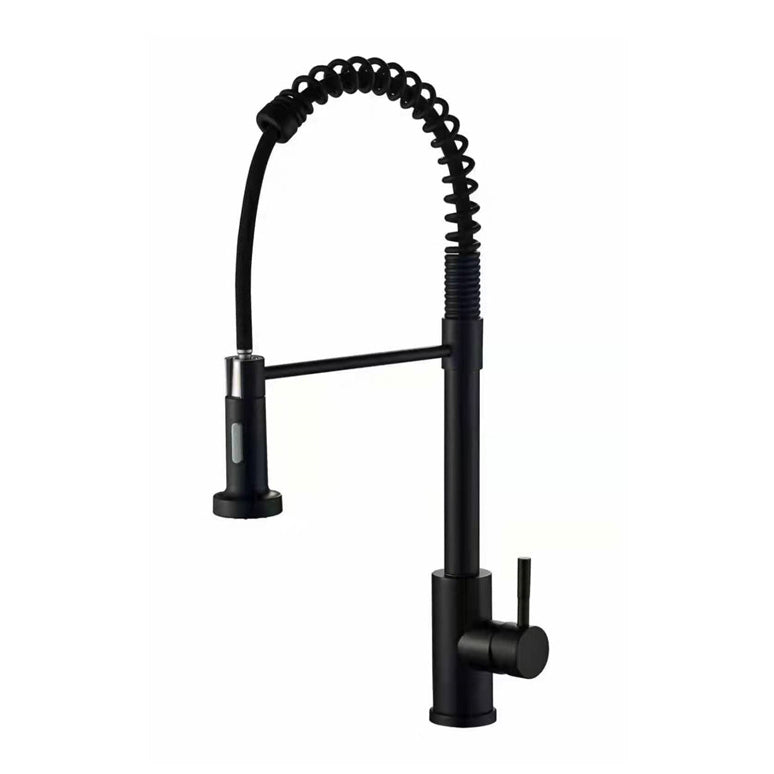 Farmhouse Bar Faucet Brass Lever Handles Spring Spout Pot Filler Kitchen Faucet Clearhalo 'Home Improvement' 'home_improvement' 'home_improvement_kitchen_faucets' 'Kitchen Faucets' 'Kitchen Remodel & Kitchen Fixtures' 'Kitchen Sinks & Faucet Components' 'kitchen_faucets' 6658684