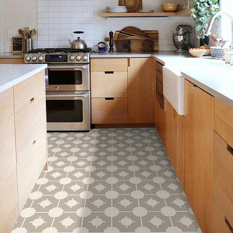 Square Interior Print Vinyl Flooring Peel and Stick Waterproof Vinyl Flooring 100-Piece Set Clearhalo 'Flooring 'Home Improvement' 'home_improvement' 'home_improvement_vinyl_flooring' 'Vinyl Flooring' 'vinyl_flooring' Walls and Ceiling' 6658768