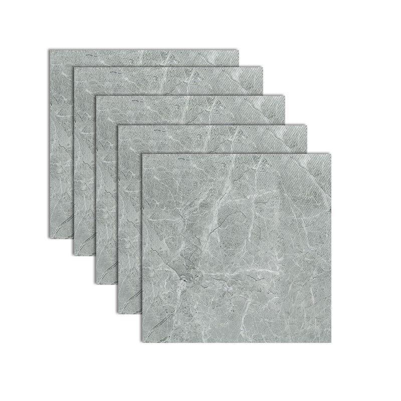 Peel and Stick Vinyl Flooring Marble Look Vinyl Flooring with Square Edge Grey Clearhalo 'Flooring 'Home Improvement' 'home_improvement' 'home_improvement_vinyl_flooring' 'Vinyl Flooring' 'vinyl_flooring' Walls and Ceiling' 6658867