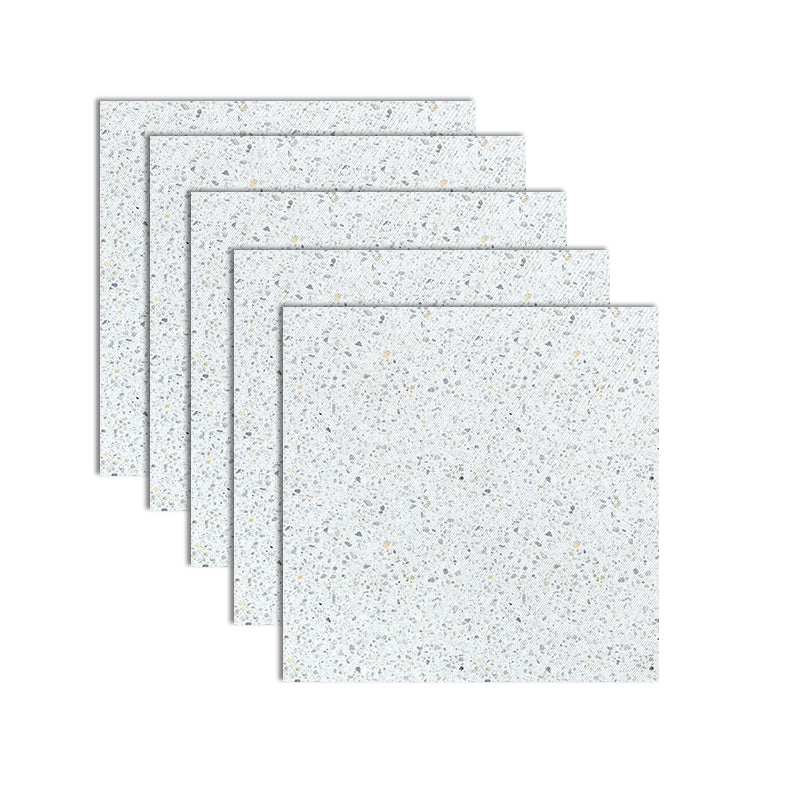 Peel and Stick Vinyl Flooring Marble Look Vinyl Flooring with Square Edge Off-White 1'4" x 1'4" Clearhalo 'Flooring 'Home Improvement' 'home_improvement' 'home_improvement_vinyl_flooring' 'Vinyl Flooring' 'vinyl_flooring' Walls and Ceiling' 6658879