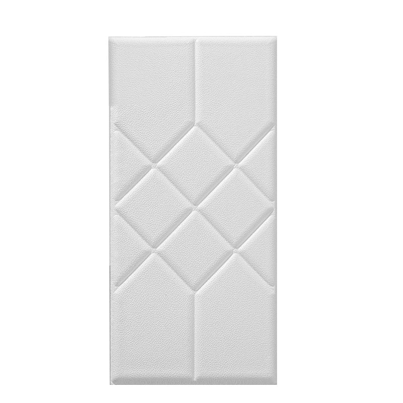 3D Embossed Foam Wall Paneling Living Room Waterproof Wall Paneling White Clearhalo 'Flooring 'Home Improvement' 'home_improvement' 'home_improvement_wall_paneling' 'Wall Paneling' 'wall_paneling' 'Walls & Ceilings' Walls and Ceiling' 6660170
