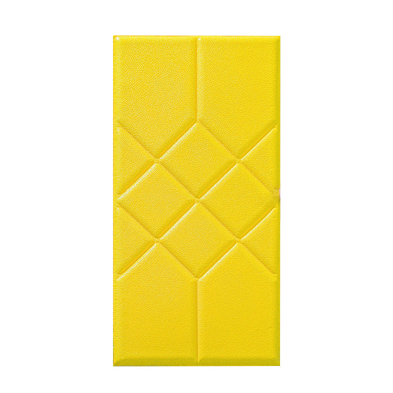 3D Embossed Foam Wall Paneling Living Room Waterproof Wall Paneling Yellow Clearhalo 'Flooring 'Home Improvement' 'home_improvement' 'home_improvement_wall_paneling' 'Wall Paneling' 'wall_paneling' 'Walls & Ceilings' Walls and Ceiling' 6660172